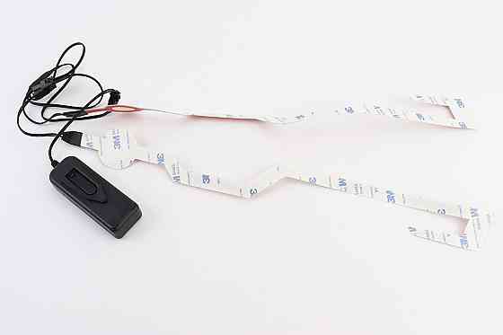 Підсвічування LED на мото шолом, 3 режими, червоне (без батарейок) Киев