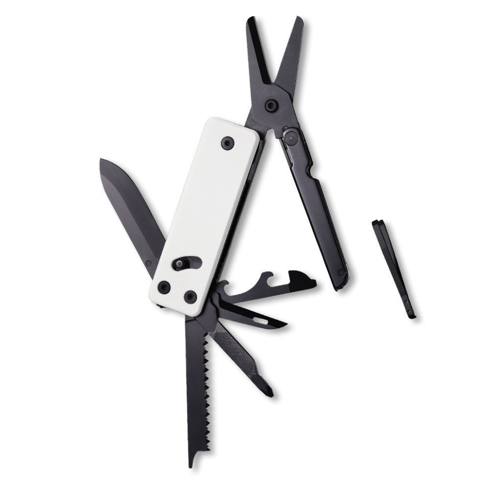 Мини мультитул Roxon KS2E Noir, черное лезвие, белый Киев - изображение 1