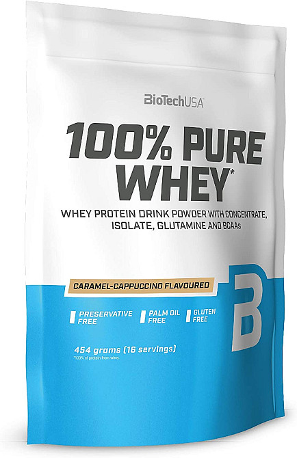 Протеин 100% Pure Whey 454 g (Caramel-Capuccino) Луцк - изображение 1
