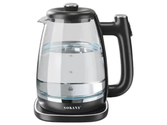 Электрический чайник Sokany SK-09034 1800Вт 1.8 л с индикатором уровня воды и автоматическим отключе Київ