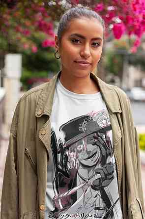 Футболка з аніме принтом Джакк Ріппер Рекорд Рагнарок оверсайз (S/M/L) Чорний AnimeJ0875 Дніпро