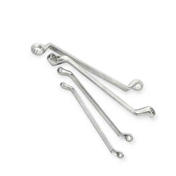 Набор ключей накидных изогнутых 6-22 мм 8 шт (планшет) CrV Мукачево