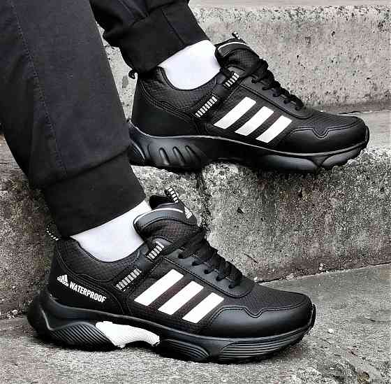 Термо Кроссовки Adidas Waterproof Мужские Еврозима Адидас Чёрные (размеры: 41) Днепр
