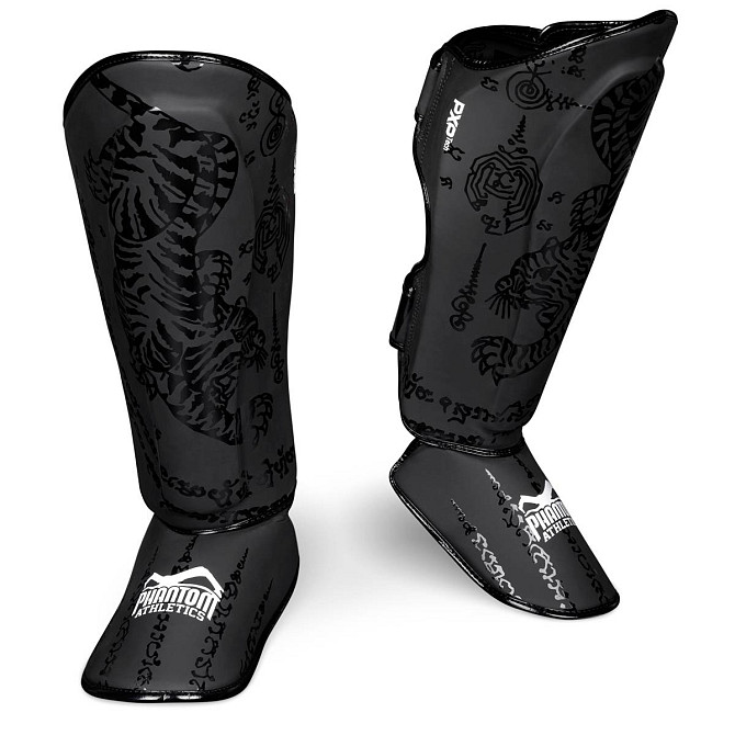 Захист гомілки та стопи Phantom Muay Thai S/M Black Кам'янське - фото 1