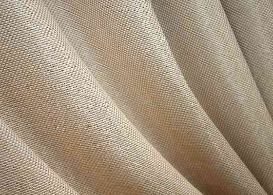Шторна тканина, льон-блекаут з фактурою "Льон мішковина" колір бежевий 1162ш Київ