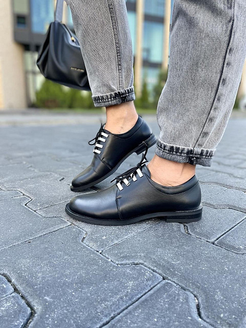 MILLI GOLD Туфлі жіночі MILLI GOLD 385-1605 чорні (весна-осінь, шкіра натуральна) (2691) Коломыя - изображение 7