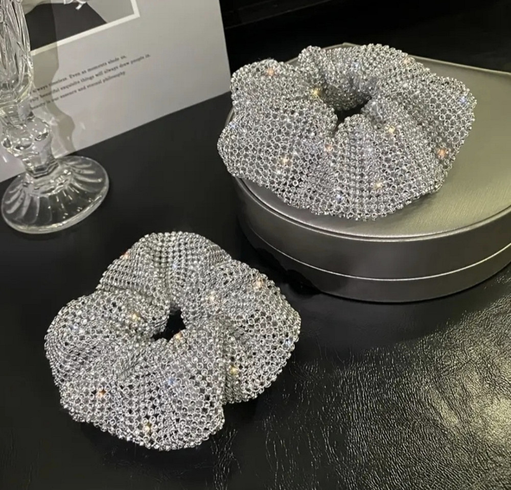 Гумка для волосся срібляста Смела - изображение 2