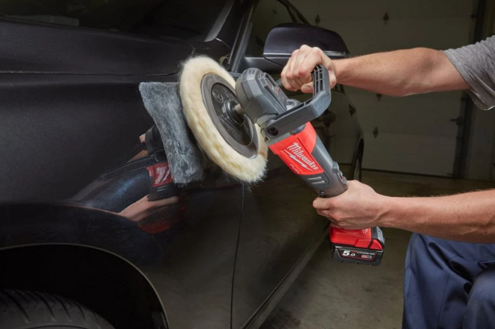Машина полировальная угловая аккумуляторная MILWAUKEE M18 FAP180-0X, O диска 180мм, (+ полировальная платформа, пылезащитный экран, D Одесса - изображение 7