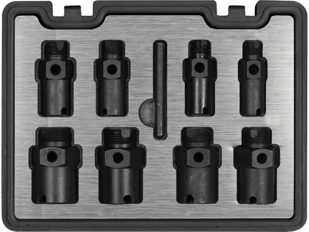 Набір для ремонту зовніш. і внутр. різьб YATO гвинтах М14/16/18/20/24/30х 1,5 мм; М27х 2,2 мм, 9 шт Одеса - фото 1