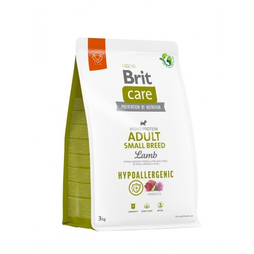 Корм для собак малих порід Brit Care Dog Hypoallergenic Adult Small Breed гіпоалергенний з ягням, 3 кг Київ - фото 1