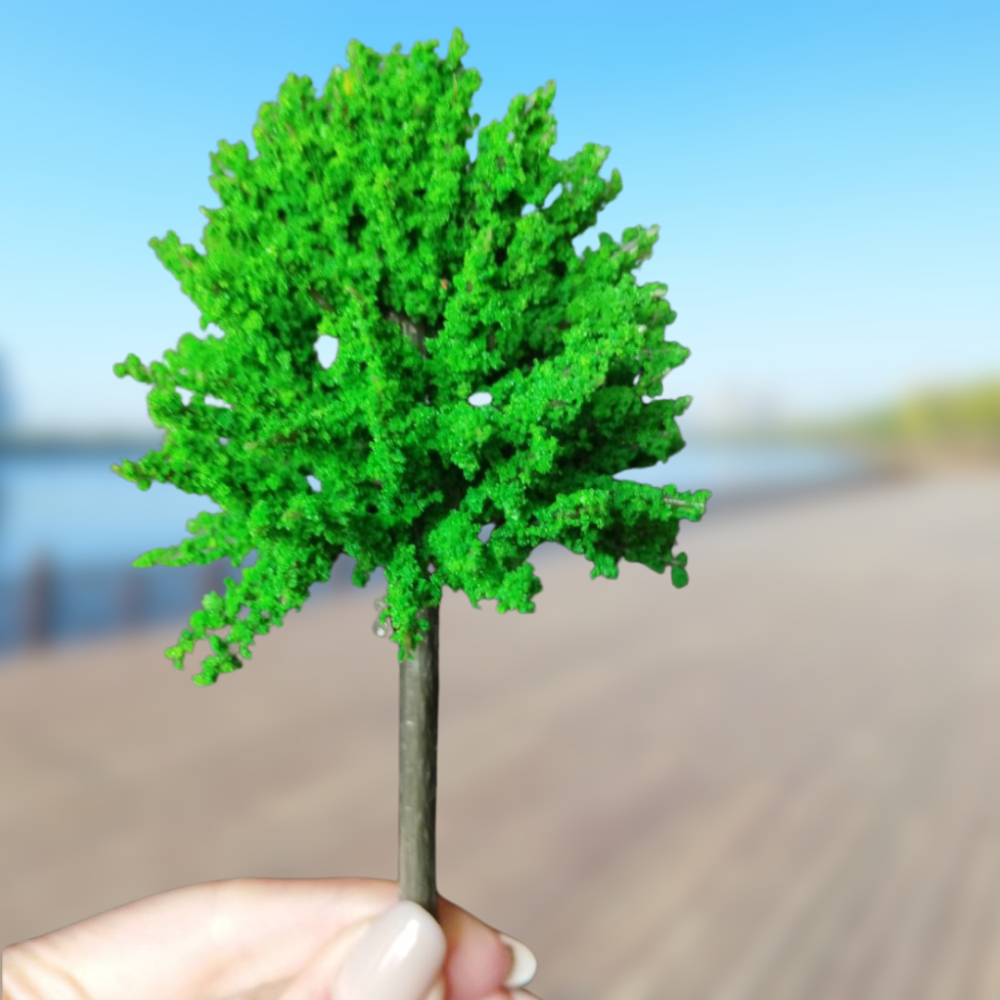 Деревья 13-16см для диорам, миниатюры, макетов, микроландшафта и творчества. Парковое смарагдове 14 см Одесса - изображение 2