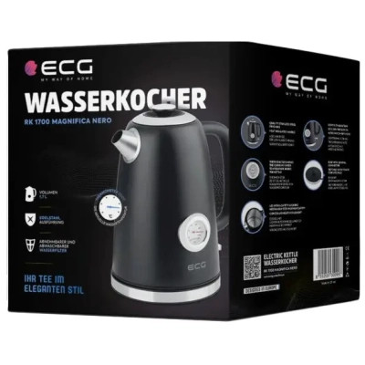 Електрочайник ECG RK 1700 Magnifica Nero Вінниця - фото 10