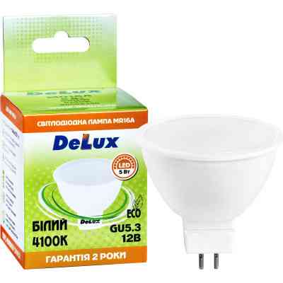 Лампочка Delux лед.лампа_DELUX_MR16A 7Вт_4100K 12В GU5.3 (90021252) Винница
