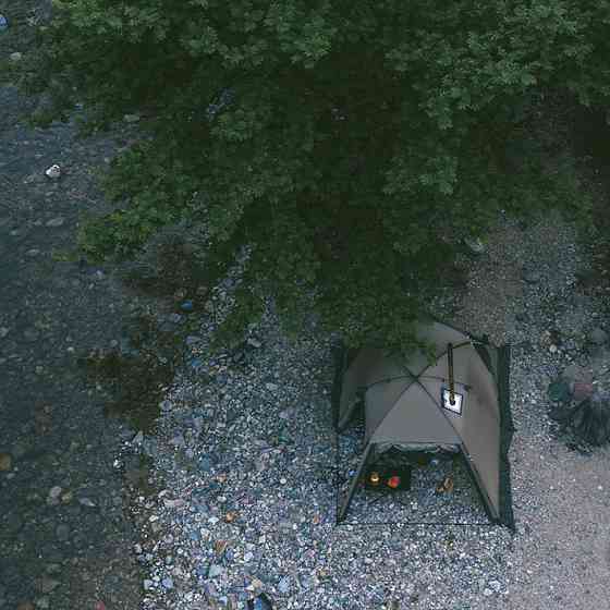 Намет двомісний з великим тамбуром та навісом Naturehike Shandi CNK2300ZP017, сірий Київ