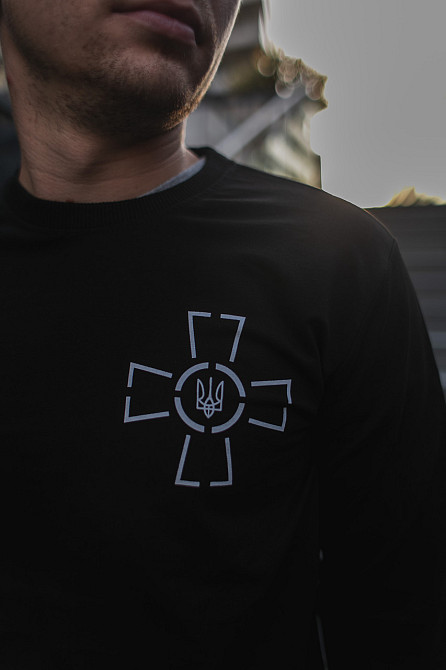 Світшот із принтом 'хрест ЗСУ' Дніпро - фото 2