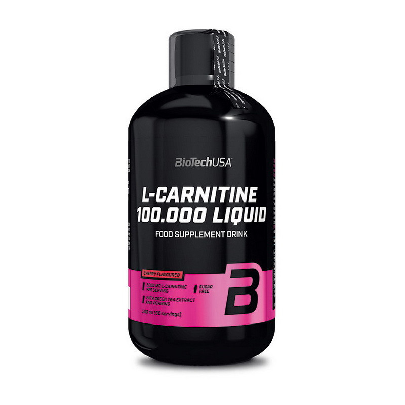 L-карнітин Biotech L-carnitine Liquid 100,000 mg 500 ml (Cherry) Луцьк - фото 1