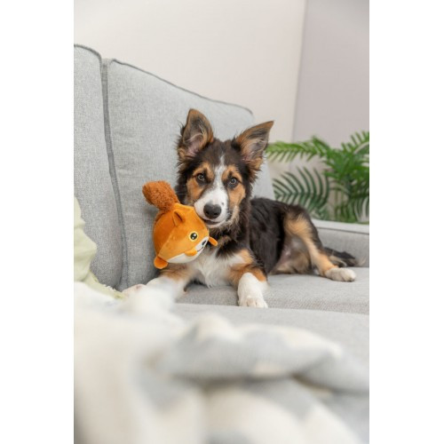 Игрушка Trixie для собак Белка с эффектом памяти полиэстер оранжевая 13 см Винница - изображение 3