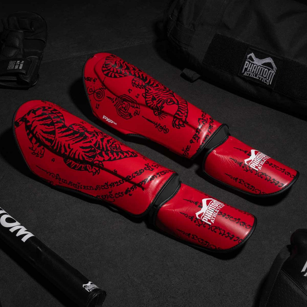 Захист гомілки та стопи Phantom Muay Thai Red S/M Кам'янське - фото 5