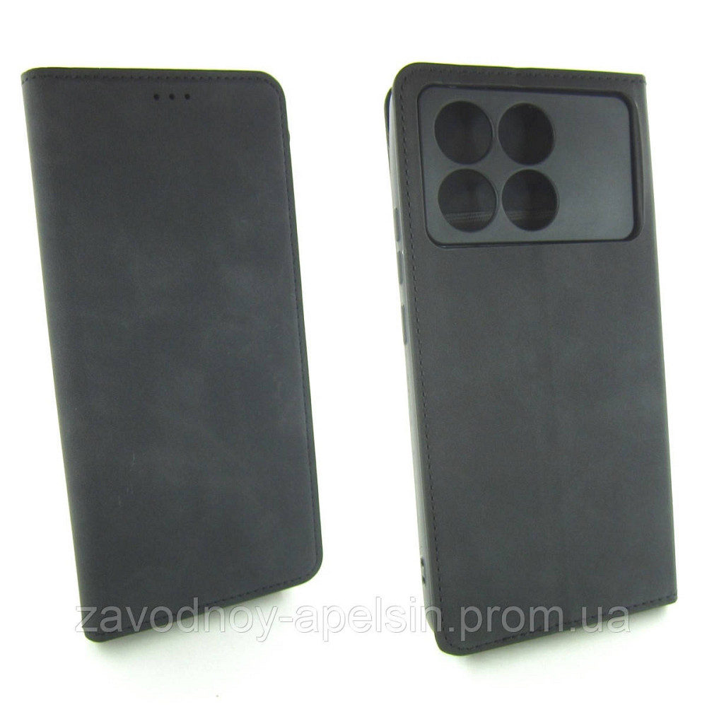 Чохол-книжка Xiaomi Redmi K70e Захист камери (чорний) Одеса - фото 1