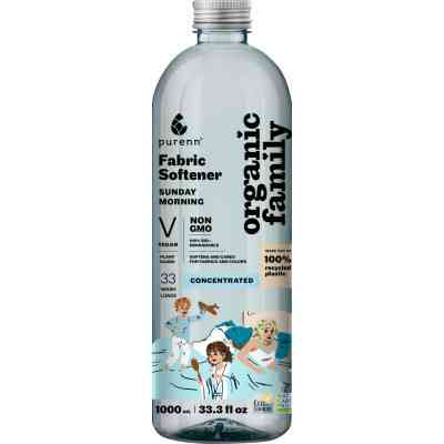 Кондиціонер для білизни Purenn Organic Family Sunday Morning пом&apos;якшувач для збереження кольорів та волокон тканин з Алое 1 л (4751024880456) Вінниця