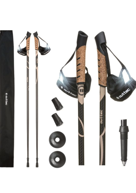 Трекінгові палки Outtec карбонові 110см 1-секційні Anti-shock Киев - изображение 1