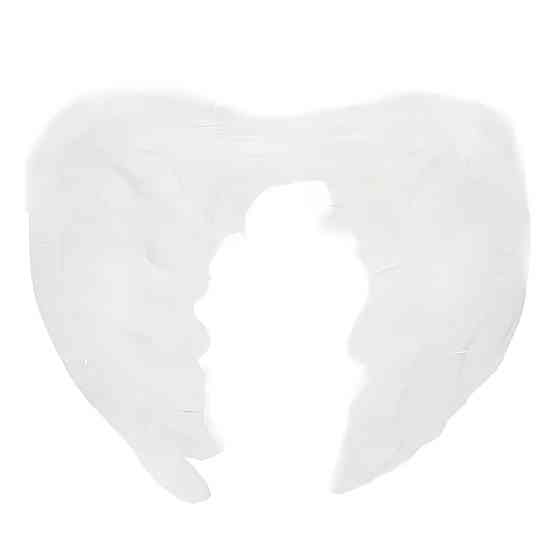 Белые крылья ангела RESTEQ 80 см — перьевые реалистичные крылья для косплея, фотосессий и мероприятий Киев