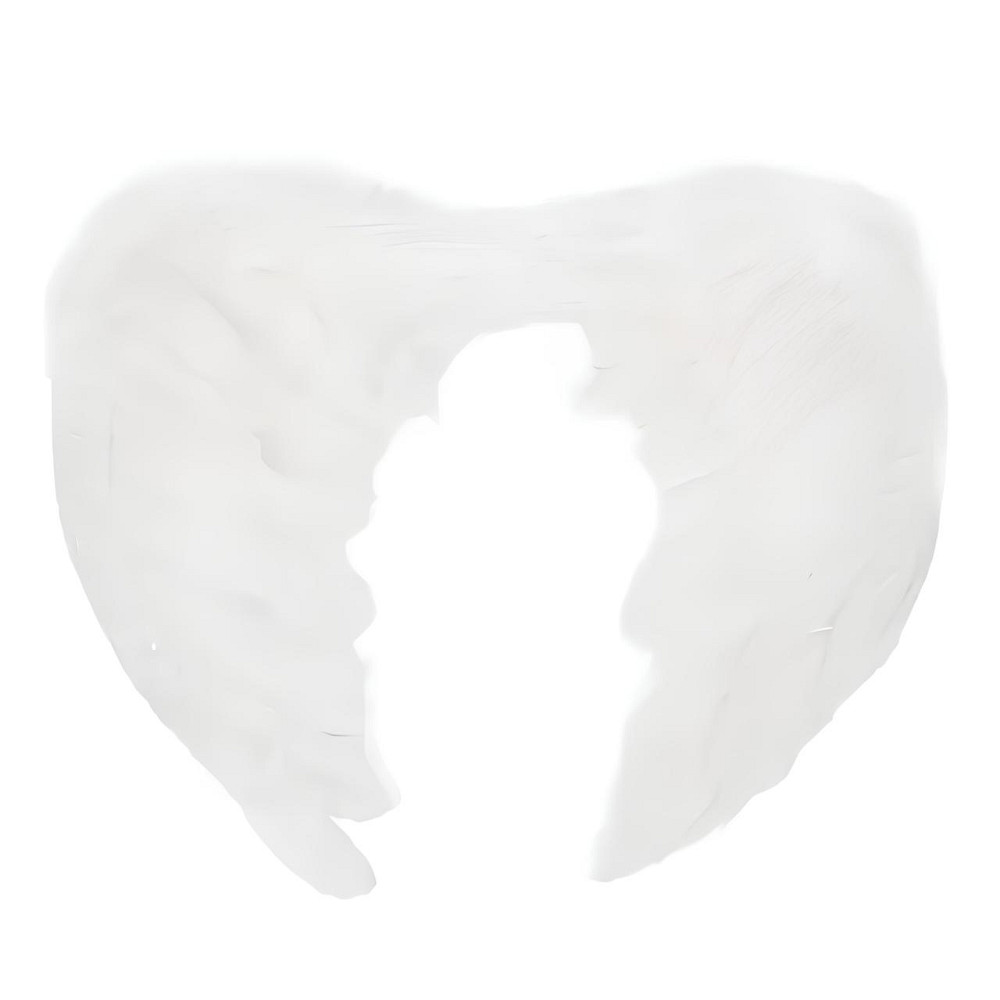 Білі крила ангела RESTEQ 80 см — пір’яні реалістичні крила для косплею, фотосесій та святкових подій Київ - фото 2