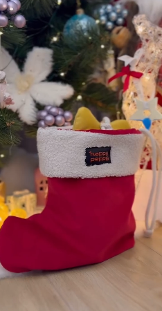 Набір іграшок для собак новорічний чобіт із подарунками Happy Peppy (Хеппі Пеппі) Запоріжжя - фото 9