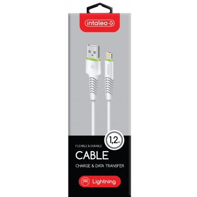 Дата кабель USB 2.0 AM to Lightning 1.2m CBFLEXL1 white Intaleo (1283126487460) Винница - изображение 2