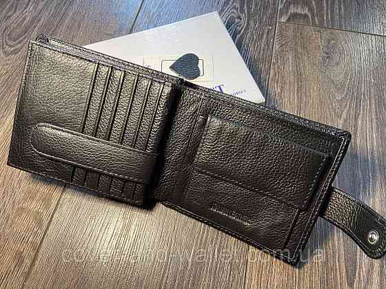 Чоловічий шкіряний гаманець з кредитнецею для пластикових карток ST Leather Київ