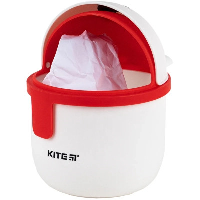 Кошик для паперів Kite Настільний контейнер для сміття, білий (K24-009-2) Вінниця - фото 4