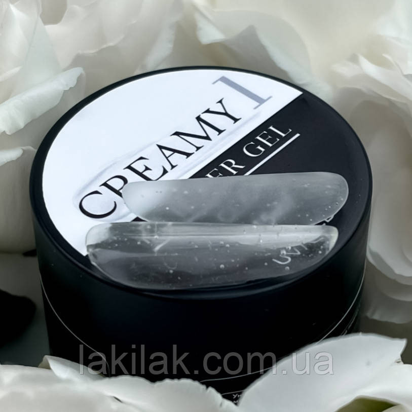 Гель для нарощення нігтів Crooz Creamy gel 01 (прозорий) 30мл Херсон - фото 1