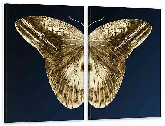 Модульная картина в гостиную / спальню  Золотий метелик  TLV-2_004 120х170 см Київ