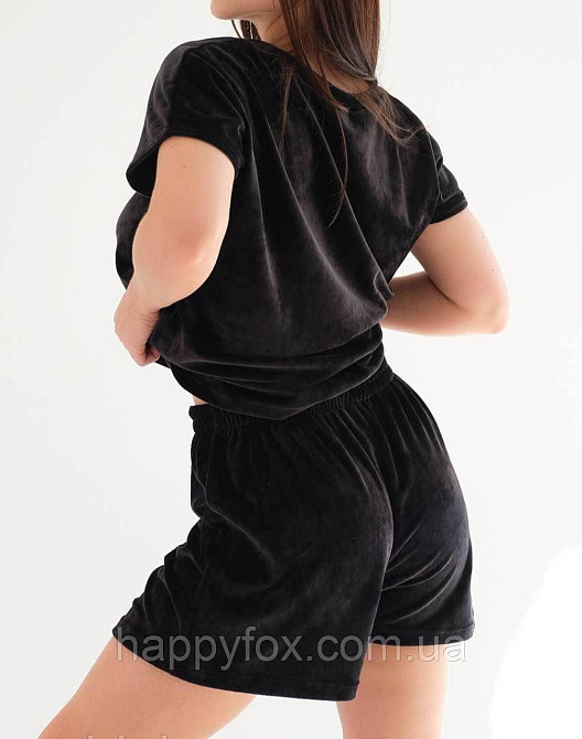 Жіночий велюровий піжамний комплект Львів - фото 1