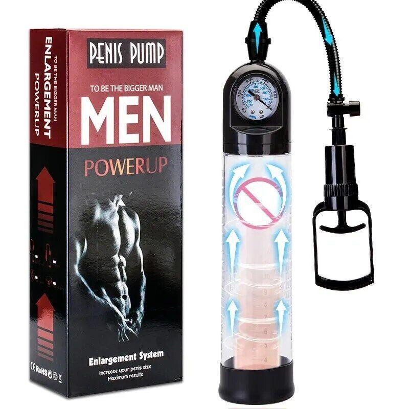 Вакуумная помпа Men Powerup со стрелочным манометром и ручным насосом Sex Aura Киев - изображение 2