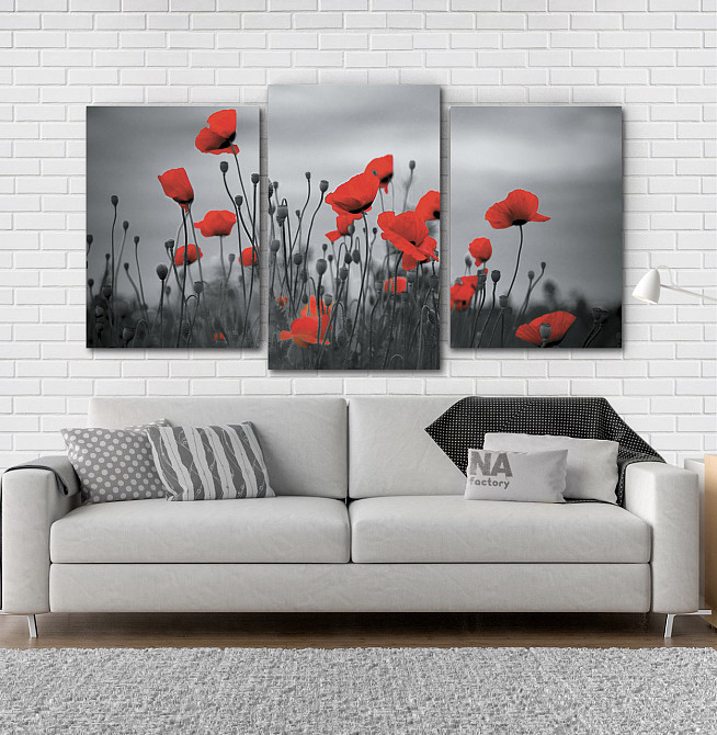 Модульна картина Маки Art-215_3 Київ - фото 2