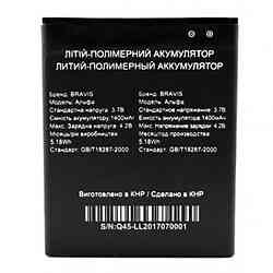 Акумулятор на Bravis Alpha (Li-ion 3.7V 1400mAh) Днепр