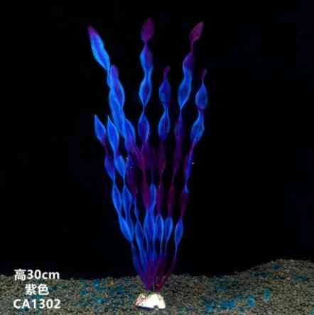 Штучні водорості для акваріума 30 см рожево-фіолетовий Київ