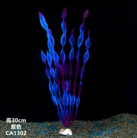 Штучні водорості для акваріума 30 см рожево-фіолетовий Київ - фото 3