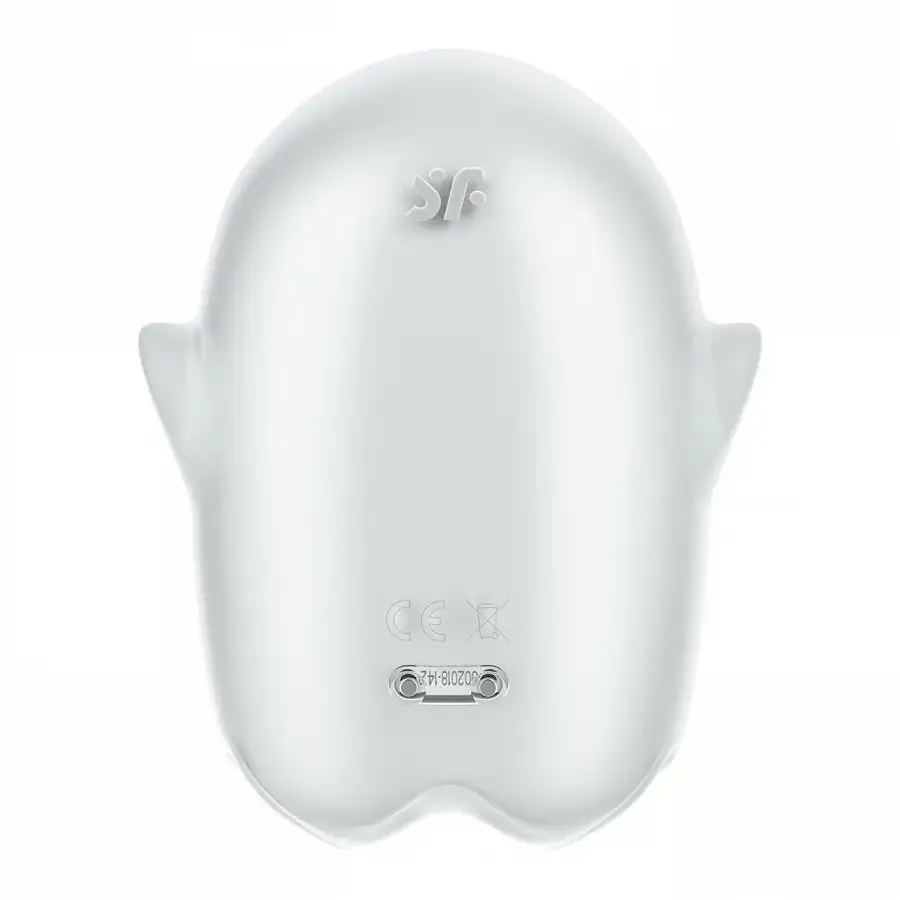Вакуумний кліторальний стимулятор із вібрацією Satisfyer Glowing Ghost White Львів - фото 5