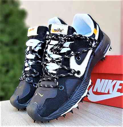 Кроссовки Nike Черные и Белые Мужские Найк Для Бега (размеры: 41,42,44) Видео Обзор Днепр