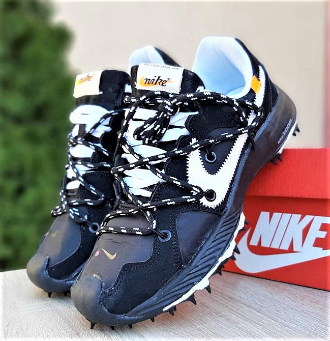 Кросівки Nike Чорні та Білі Чоловічі Найк Для Бігу (розміри: 41,42,44) Відеовідвідвід Дніпро - фото 4