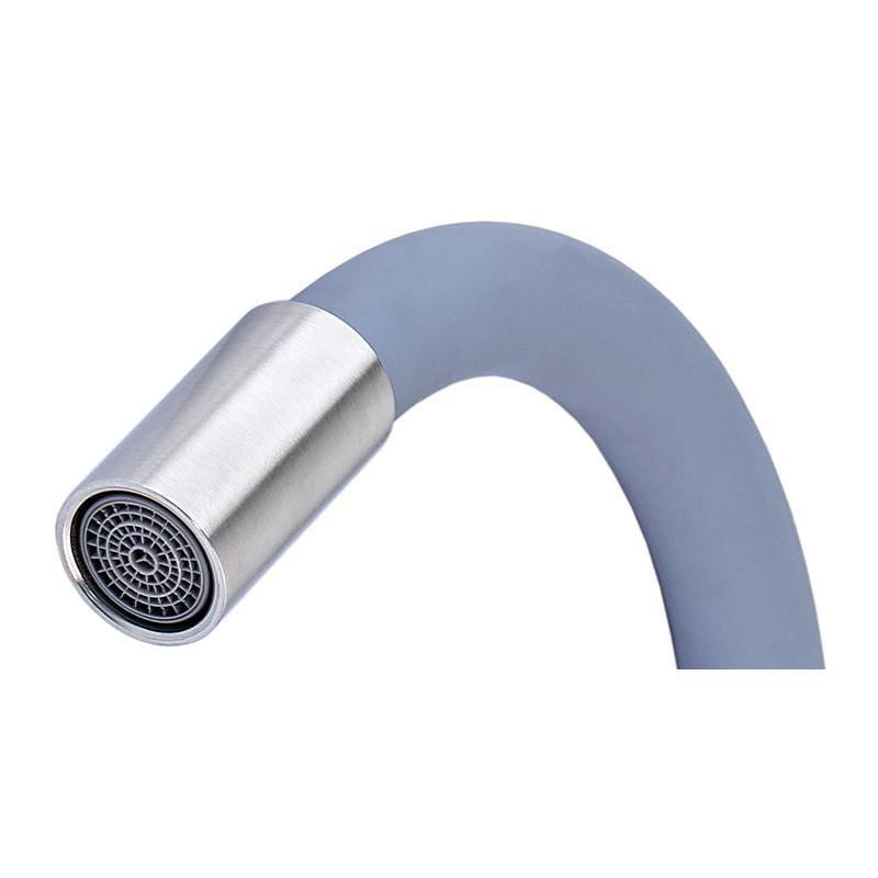 Вилив (гусак) для змішувача для кухні силіконовий гнучкий SPO-06.SUS REFL.GRAY сірий Харків - фото 2