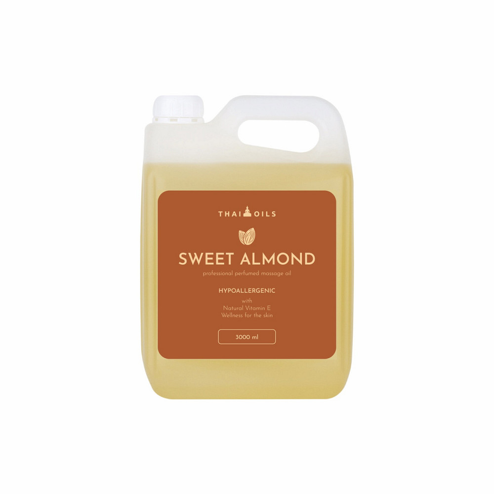 Профессиональное кокосовое массажное масло «Thai Oils» «Sweet almond» 3000 ml Киев - изображение 1