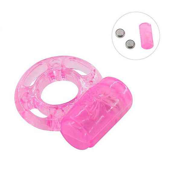 Еластичне ерекційне кільце з вібрацією - Рожевий Вінниця