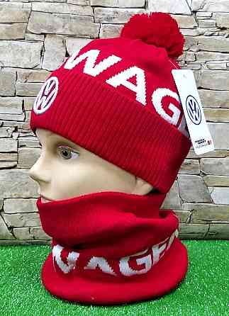 Комплект шапка + баф WOLKSWAGEN Pom Pom Fleece Київ