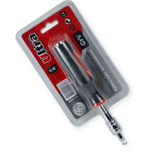 Викрутка-комір для торцевих головок 1/4", 190-318мм телескопічна, з квадратом 1/4" Ultra Мукачево