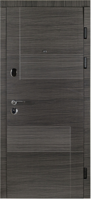Дверь входная Наши Двери Стандарт  Эскада 1 Венге серый горизонт 960х2040 мм Киев - изображение 1