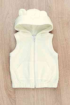 Жилет для малышей, капитон 100% хлопок,молочный топ Крохатушка одяг 80, Унисекс, Всесезонный Киев