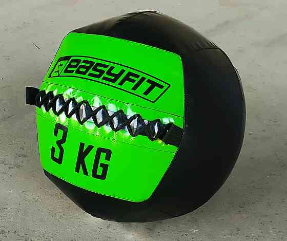 EasyFit Медичний м'яч EasyFit Wall Ball (медбол, волболл) 3 кг Коломия